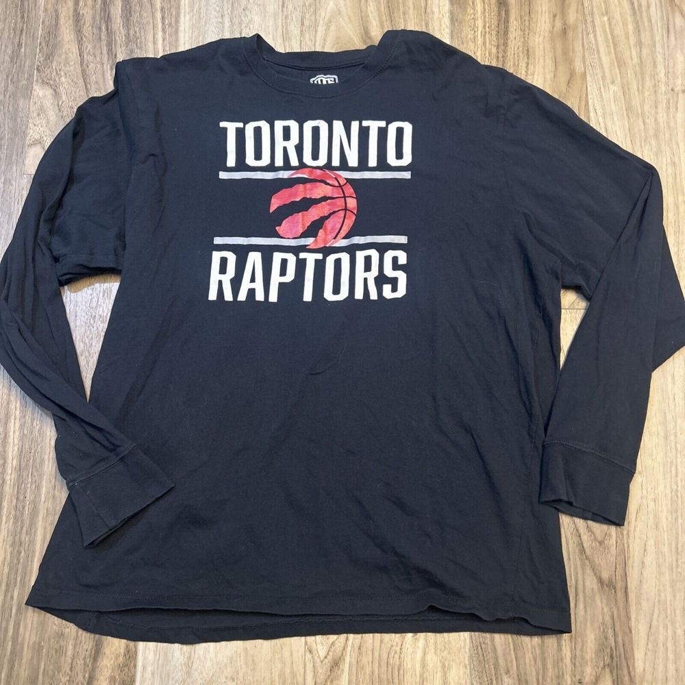Toronto Raptors Tee Shirt Mens XXLarge Black NBA Long Sleeve Basketball